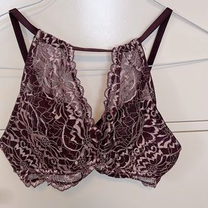 Underclub high neck lace bralette.